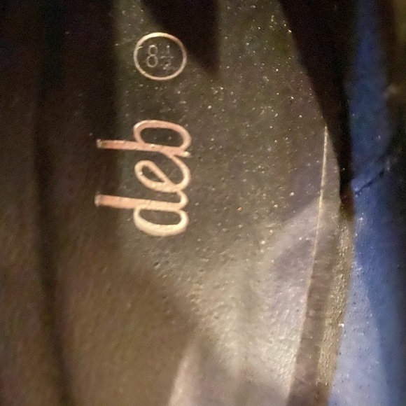 Deb 8 1/2 black suede with studded 5” heels.EUC - Picture 5 of 6